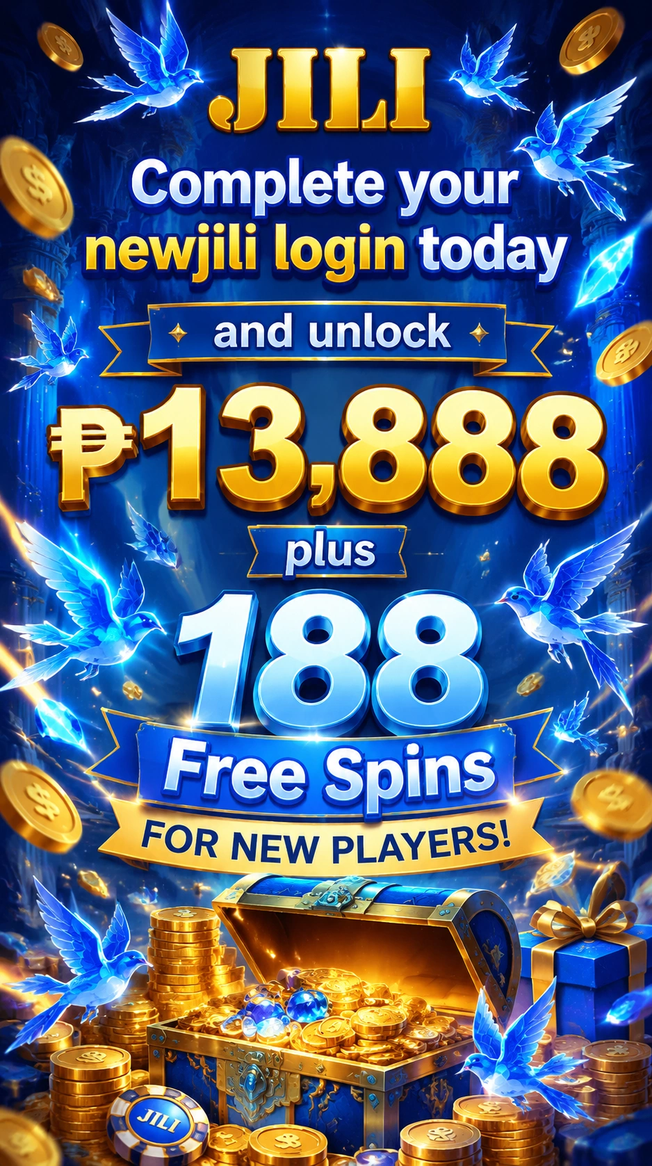Slot game promotion with colorful reels