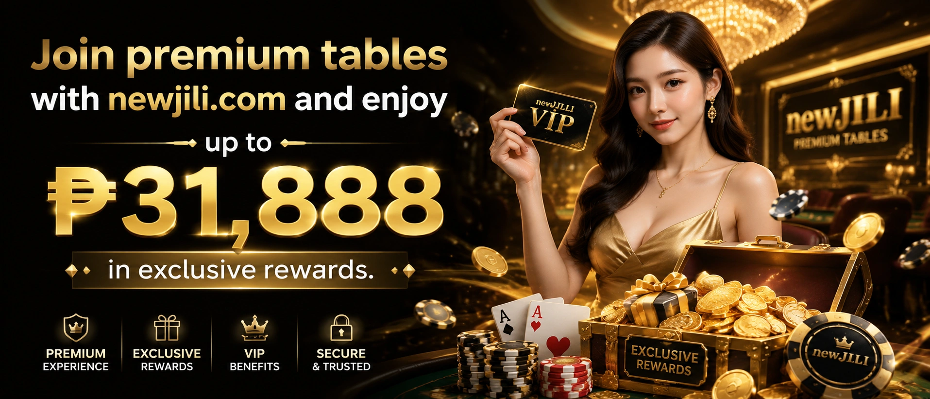 Live baccarat table with dealer and cards in a studio room