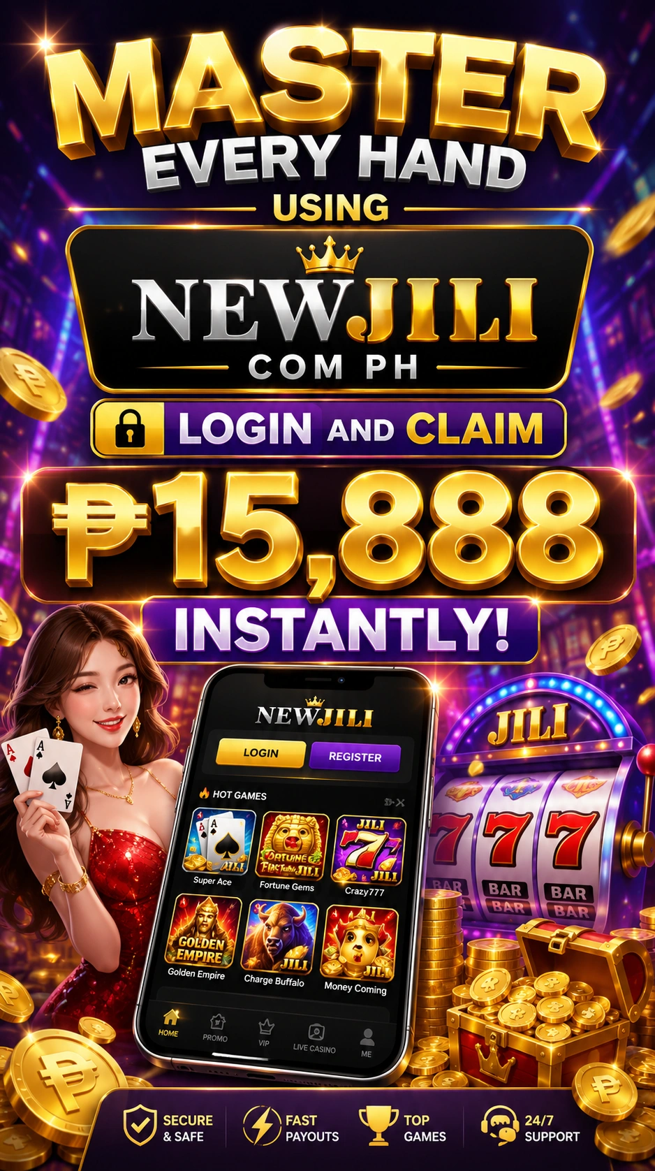 Poker table scene for online poker players in the Philippines