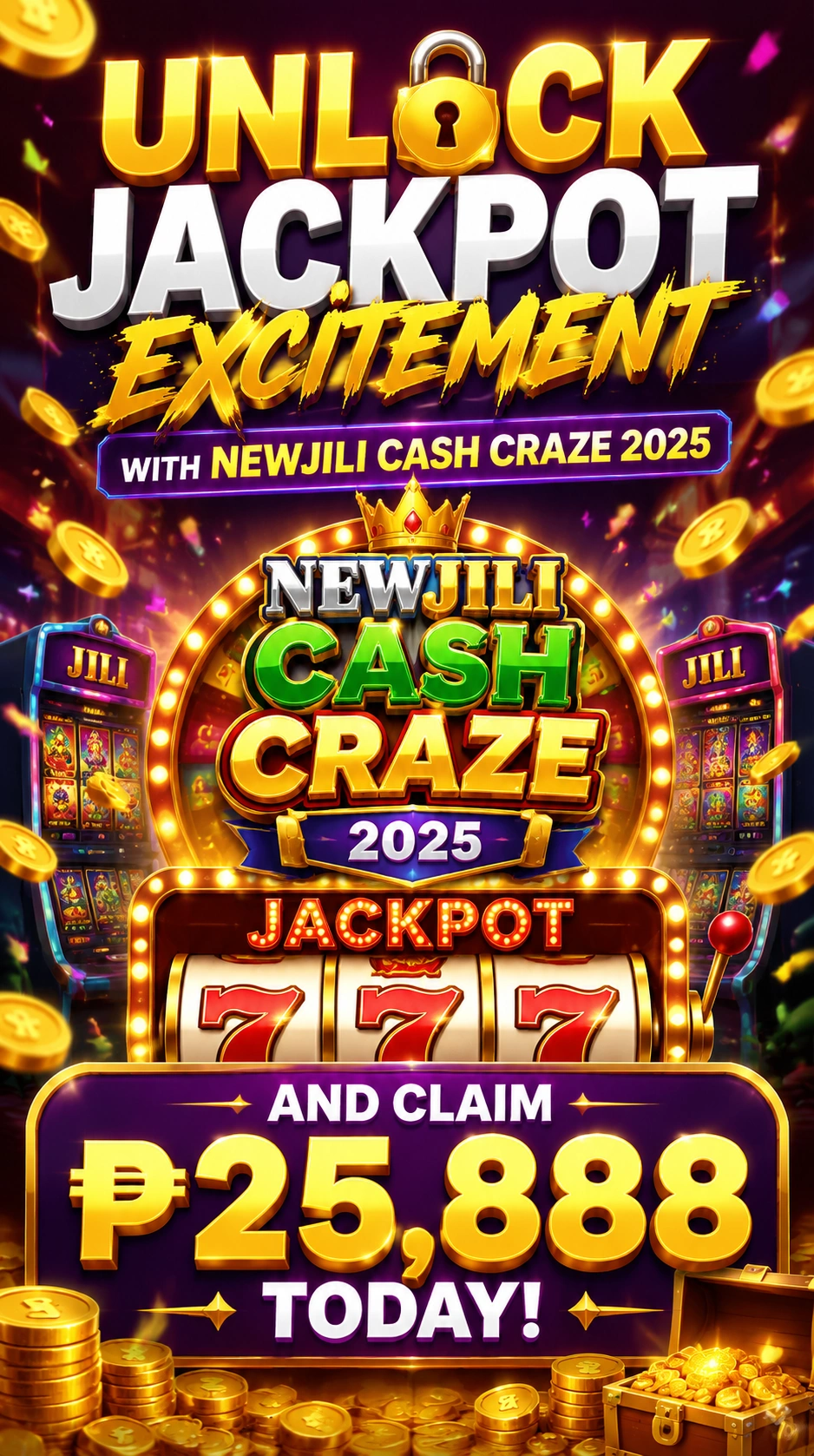 Mobile slot gaming interface on a phone with bright reel graphics