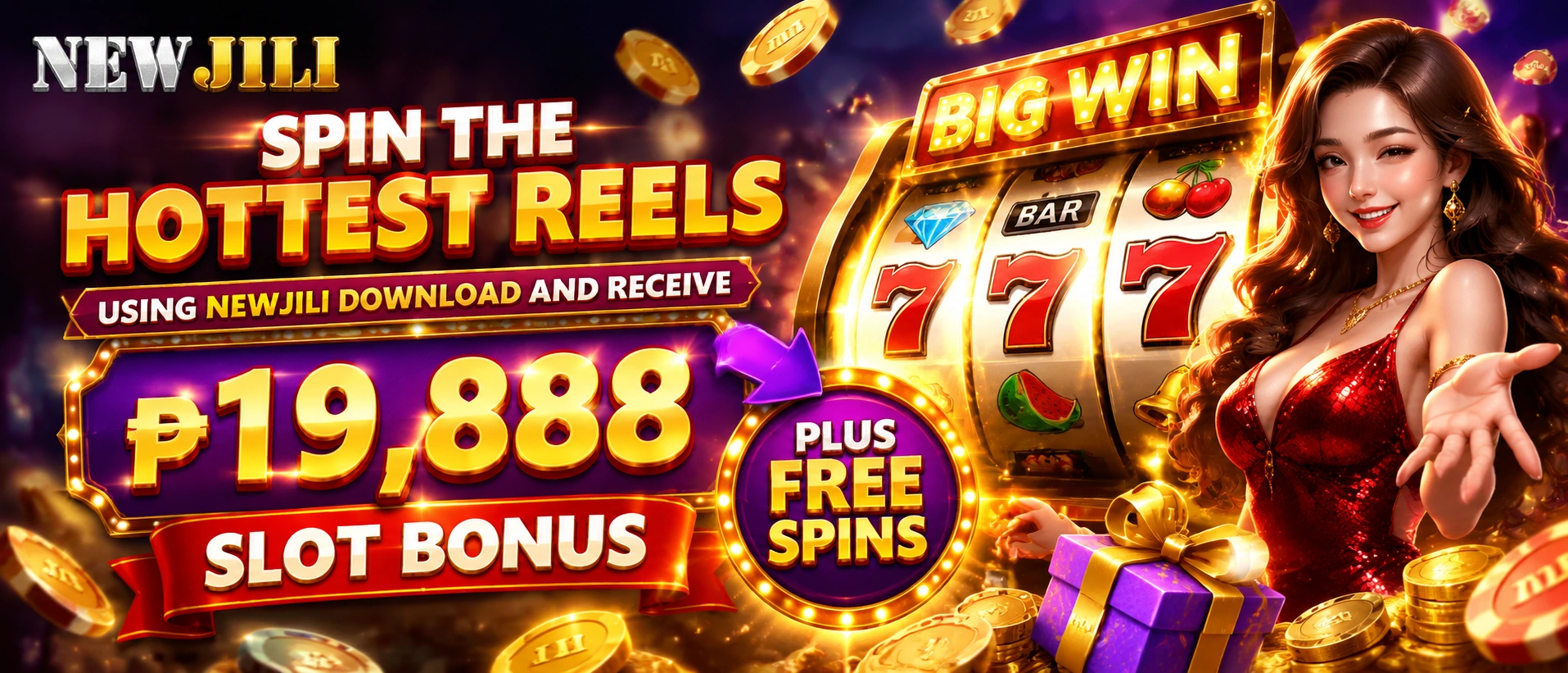 Slot interface showing symbol combinations and jackpots