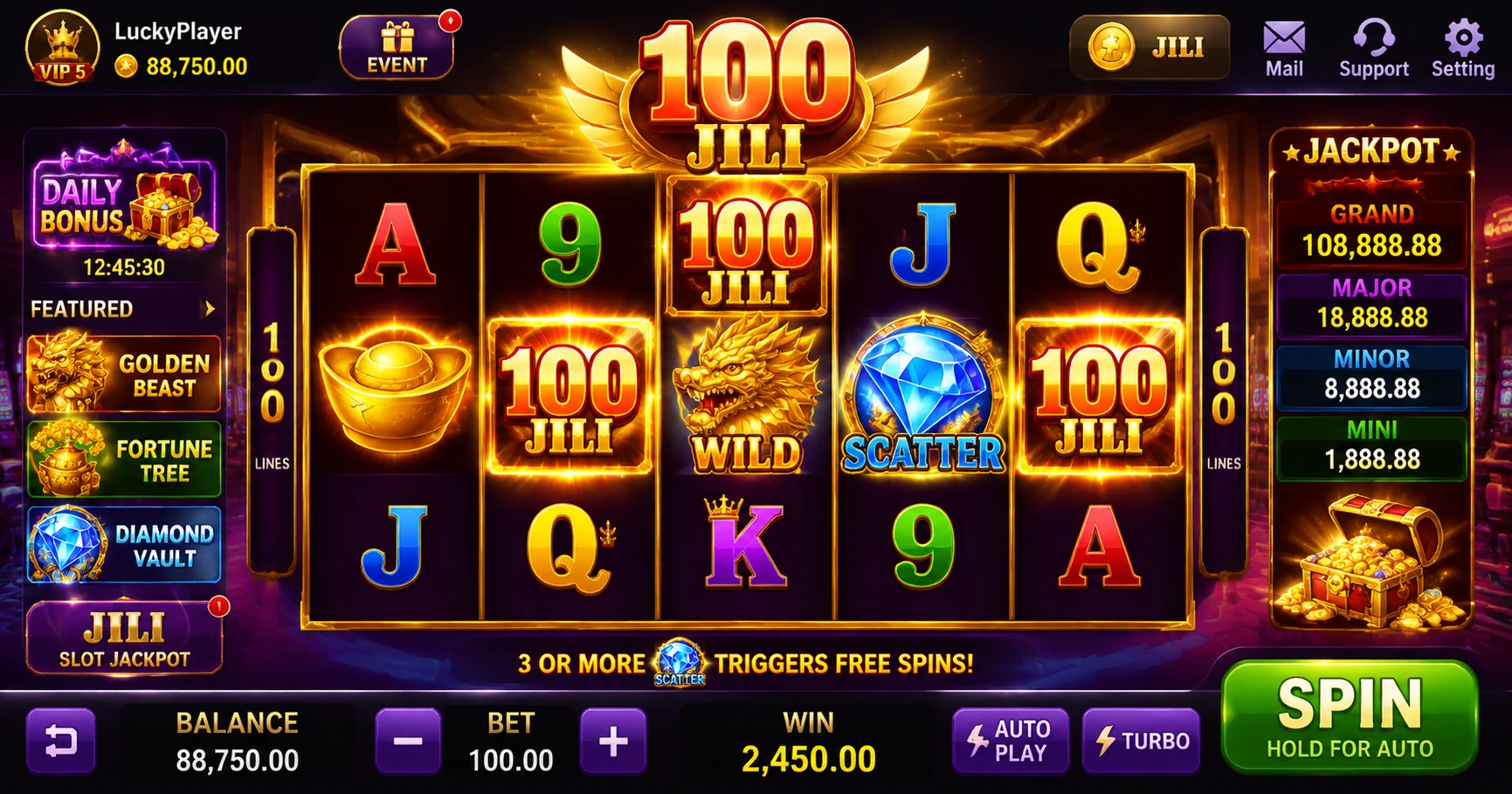 Exploring the Excitement of 100 jili slot at Your Trusted Casino Online - image 1 Exploring the Excitement of 100 jili slot at Your Trusted Casino Online - image 1